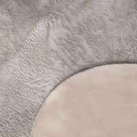 alfombra de piel pelsa gris  60x90 cm forma de piel