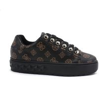 guess zapatillas sneakers loghi brown cream fl8faifal12 para mujer