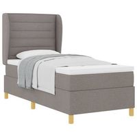 cama tapizada 203x100x128 cm  - taupe