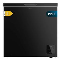 cecotec congelador horizontal de 199 l bolero coolmarket chest 199 black e acabado en negro 835 cm de alto