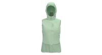 chaqueta hibrida sin mangas para mujer odlo ascent verde claro