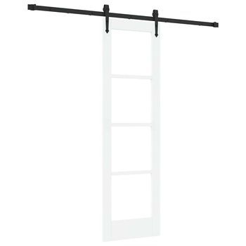 Puerta Corredera Y Negro 61 X 198,5 Cm Vidaxl