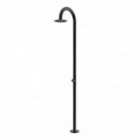 ducha piscina jardin exterior aurum black qp ss 316l mate mando selector efecto lluvia