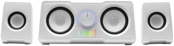 Mars Gaming MS22W Altavoces Compactos Gaming 2.2 RGB Flow Subwoofer + 4 Altavoces Activos Sonido DSP 35W Blanco