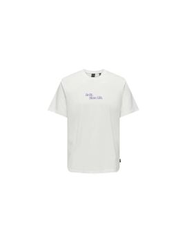 Camiseta Only & Sons Onskye Reg Photo Drift Hombre Blanco