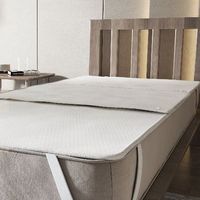 cubrecolchon 140x200 cm con 3 almohadillas absorbentes removibles  tejido stress free hipoalergenico y antibacteriano con clips de sujecion