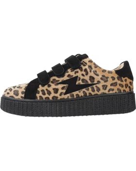 de VANESSA WU ZAPATILLAS VANESSA WU ALIA ANIMAL PRINT CON DETALLES EN NEGRO Y PLATAFORMA LPRD