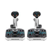 palanca de vuelo thrustmaster sol-r 2 hosas space sim duo 88 botones 6 ejes usb tipo c pc