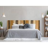 oedim cabecero cama pvc textura antiguo recto vertical madera multicolor 200x60cm  disponible en varias medidas  cabecero ligero elegante resistente y economico