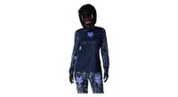 camiseta de manga larga fox ranger image print azul para mujer