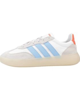 de ADIDAS ZAPATILLAS ADIDAS BARREDA DECODE PARA HOMBRE, BLANCAS CON RAYAS AZULES Y DETALLES NARANJA BLANCO