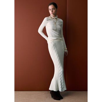 Liu Jo Falda Falda falda midi de punto para mujer