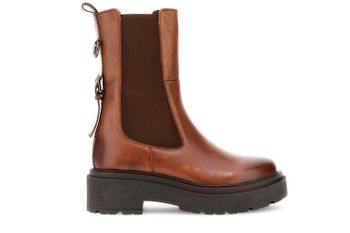 botines de piel con elástico tan 40