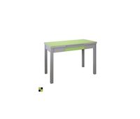 mesa de cocina rectangular extensible - modelo tetra - sobre cristal  mdf gris - patas metal