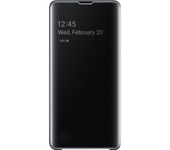 Galaxy S10 Clear View Case - Black, Black