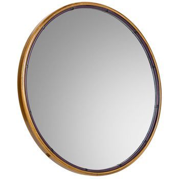Espejo De Pared De Metal Dorado 61x2.5x61