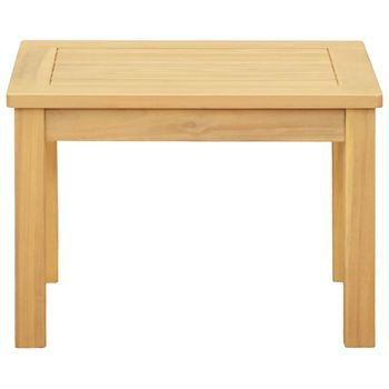 Mesa De Café - Mesa De Centro - Mesa Baja Acacia Clara 50 X 35 X 36 Cm