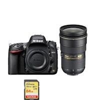 NIKON D610 + AF-S 24-70MM F2.8G ED + Tarjeta SD de 64GB
