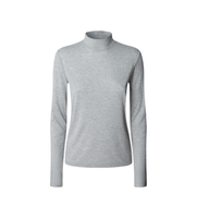 pepe jeans para mujer pl5000042 camiseta barbara gris xs casual poliester manga larga