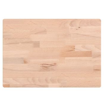 Tabla De Cortar Madera Maciza De Haya 50x35x4 Cm Vidaxl