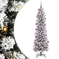 arbol de navidad artificial blanco 210 cm pvc metal y plastico vidaxl