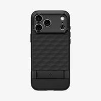 funda para movil spigen parallax s tpu negra con magsafe y soporte para iphone 17 pro