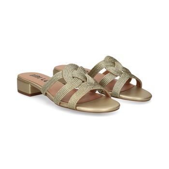 Bibi Lou Sandalias Planas Mujer - Dorado Talla 35