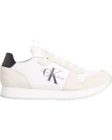de calvin klein runner sock laceup ml lth blanco