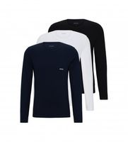 boss para hombre 50492321 pack 3 camisetas interiores logo marino blanco negro l homewear algodon manga larga