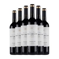 diez-caballero vino tinto rioja crianza 75 cl 14 vol pack de 6 unidades