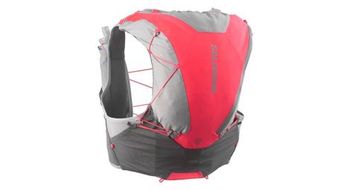 Chaleco de hidratacion unisex salomon adv skin 12 gris rojo
