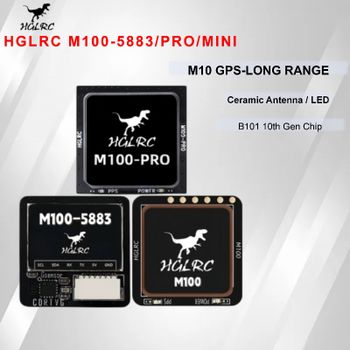 Módulo GPS HGLRC M100-MINI M100-5883 M100Pro con Brújula, Antena de Cerámica y LED para Dron/Aeromodelo RC de Largo Alcance FPV