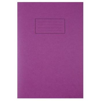Silvine A4 Exercise Book Ruled Purple PK10