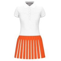 vestido head vogue blanco naranja