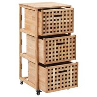 mueble de bano  armario de bano madera maciza de nogal 41x41x91 cm