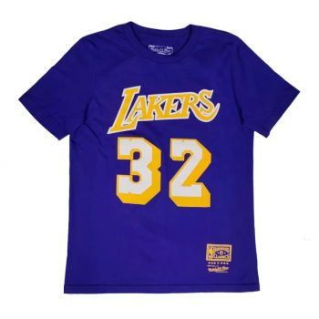 Camiseta Magic Johnson N&N Lakers Mitchell and Ness Junior Morada