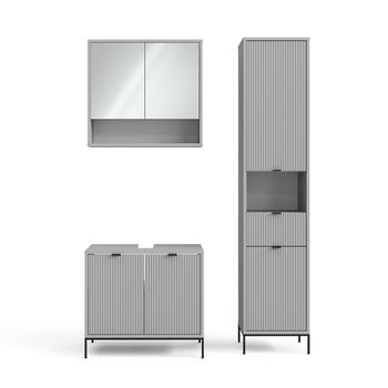 Conjunto De Muebles De Baño Eliza 3 Partes, Con Mueble Alto Vicco