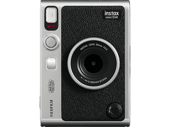 Cámara instantánea - Fujifilm Instax Mini Evo, ISO 100 1600, Pantalla LCD, Bluetooth, Negro