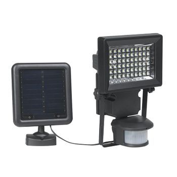 Foco Solar Con Sensor Metal/cristal 400 Lm