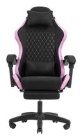 silla gamer mars gaming mgcxfgrbl negra y rosa reclinable reposabrazos ajustable reposapies cojines
