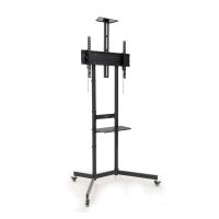 soporte para tv tooq nefertiti fs1151m-b suelo ruedas altura e inclinacion ajustables