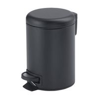 gedy 33091400000 potty papelera con tapa 5l negro mate
