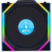 ventilador lian li uni fan sl wireless lcd 120 reverse blade 120mm negro rgb lcd wireless fdb