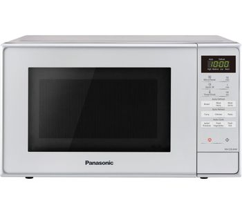 PANASONIC NN-E28JMMBPQ Compact Solo Microwave - Silver, Silver