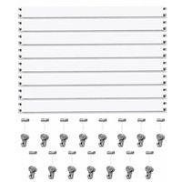colgar cuadros sin agujeros pack 12 metros eurohang guias aluminio blanco mate 150 cm con 15 colgadores rm nylon clips tapas tornillos