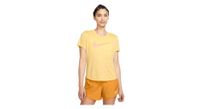 camiseta de manga corta nike dri fit swoosh mujer amarillo