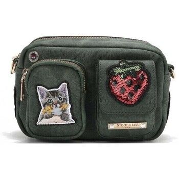 Nicole Lee Bandolera BOLSO CRUZADO CON MÚLTIPLES PARCHES (VERDE) para mujer