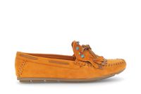 mocasines de ante con flecos orange