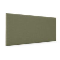 cabecero de lino natural liso 80x50cm camas 708090 - verde