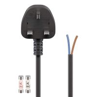 goobay cable de alimentacion electrico uk a bornes 15m negro